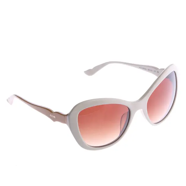 Sonnenbrille, in Beige, Kunststoff, Moschino