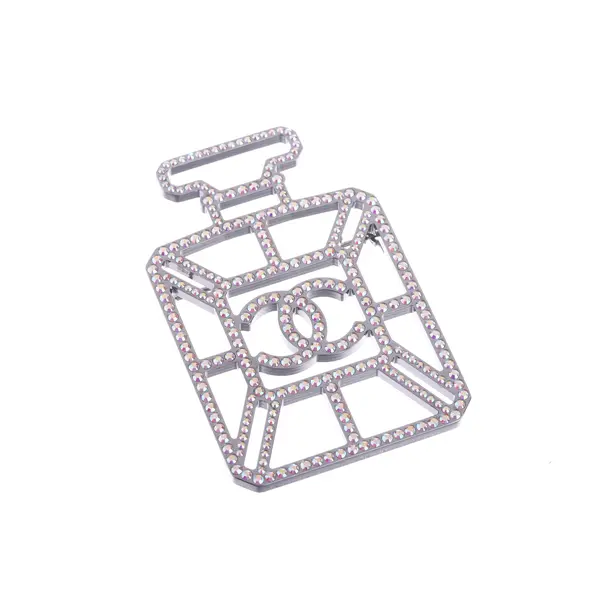 Brooch, in Silver, Metal (metallic, metallized), Chanel