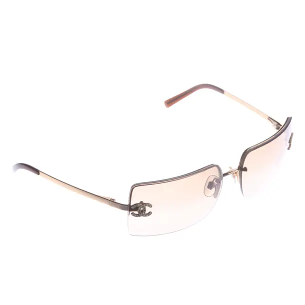 Sunglasses, in Gold, Synthetic / Metal, Chanel