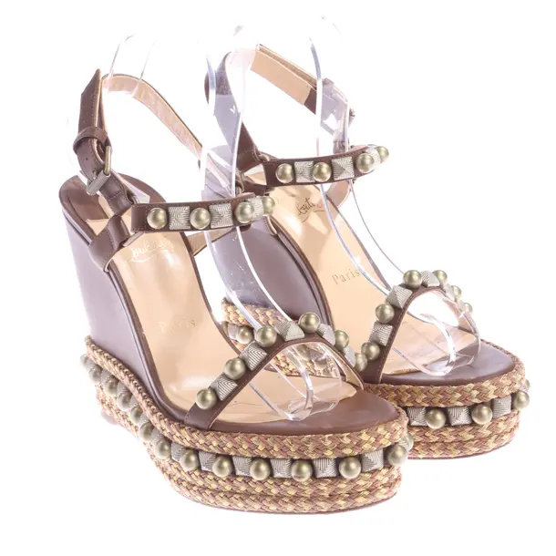 Wedges, in Brown, Christian Louboutin