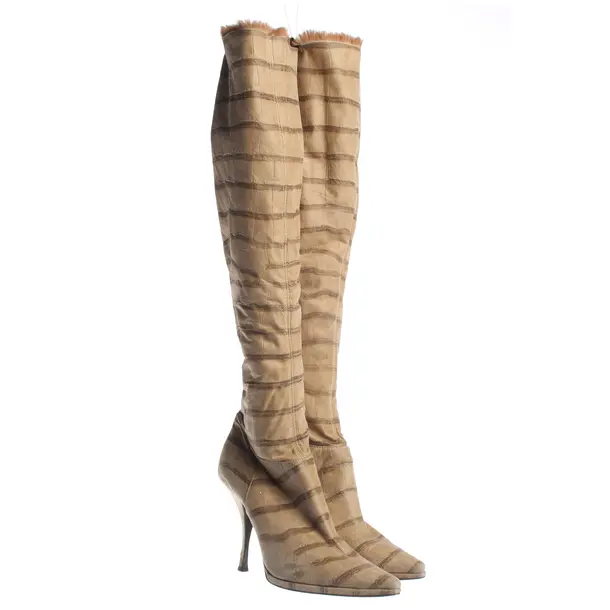 Over-The-Knee Boots, in Light Brown, Casadei