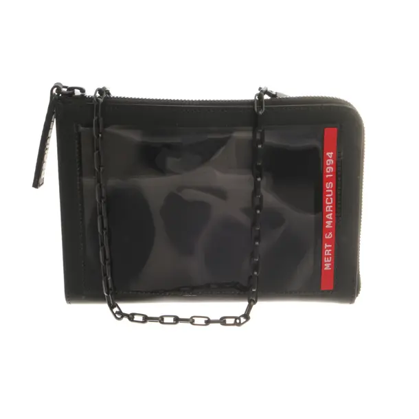 Clutch Bag, in Black, Polyurethane, Dsquared