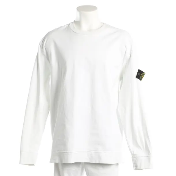 Sweatshirt, in White, Cotton, Stone Island