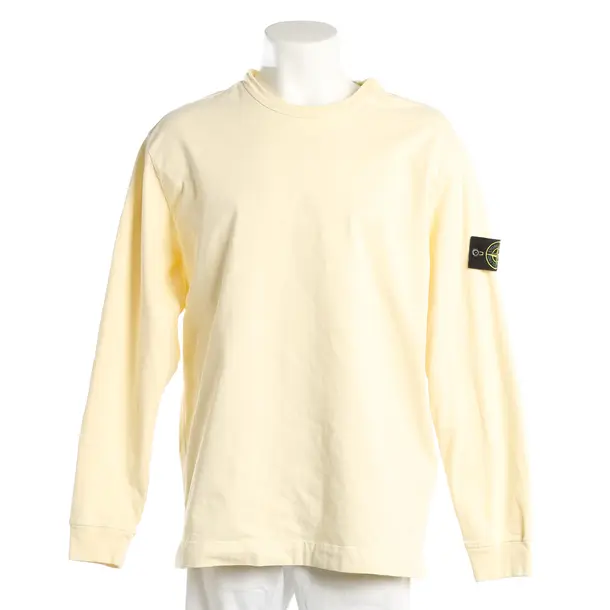 Felpa, in Giallo, Cotone, Isola di pietra