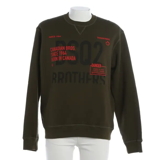 Sweatshirt, in Green, Cotton, Dsquared