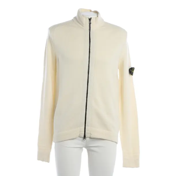 Strickjacke, in Beige, Wolle, Stone Island