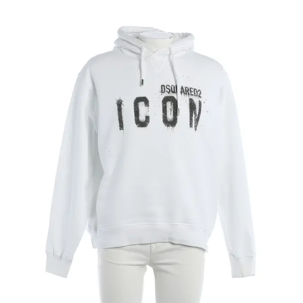 Hoodie, in Weiß, Baumwolle, Dsquared