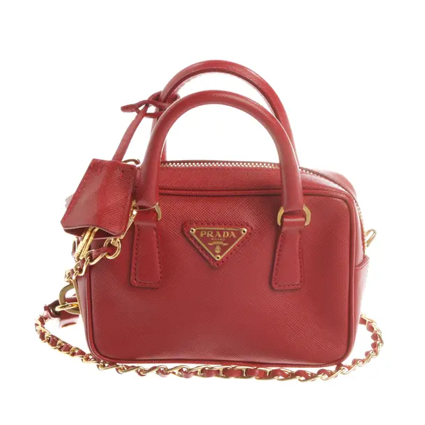 Borsetta, in Rosso, Pelle, Prada