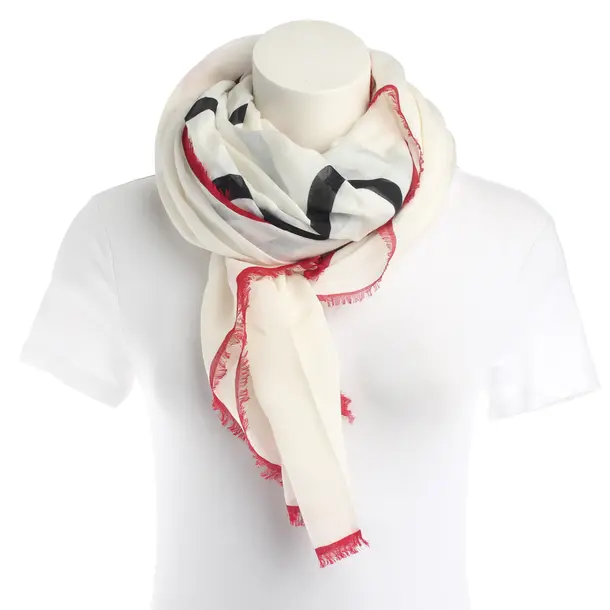 Scarf, in Multicolored, Cotton, Karl Lagerfeld