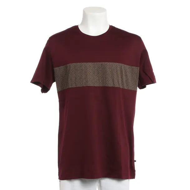 T-Shirt, in Bordeaux, Cotton, Aigner
