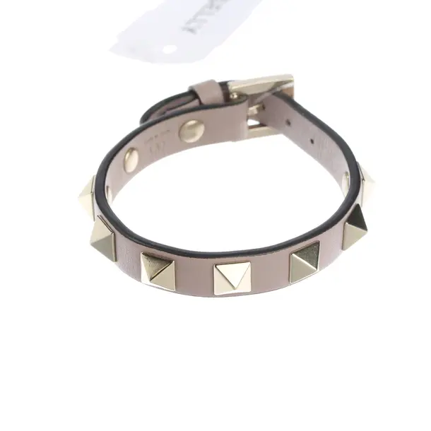 Armband, in Hellbraun, Leder, Valentino