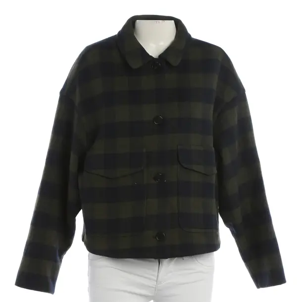 Mid-Season Jacket, in Green, Wool, Windsor