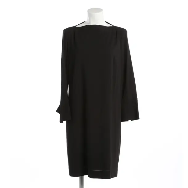 Dress, in Black, Wool, Windsor