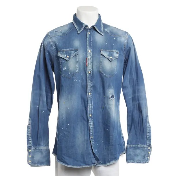 Denim Shirt, in Blue, Cotton, Dsquared
