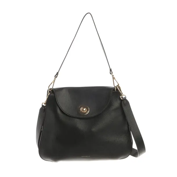 Shoulder Bag, in Black, Leather, Coccinelle