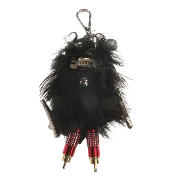 Keyring, in Multicolored, Polyester, Prada