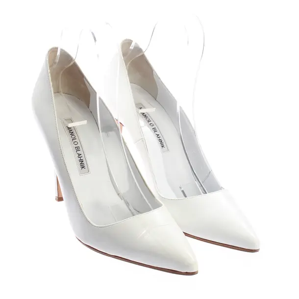 Décolleté, in Bianco, Manolo Blahnik