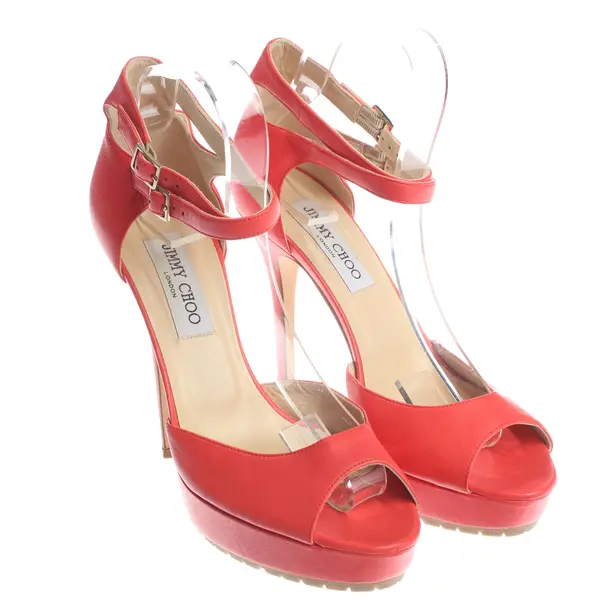 Heeled Sandals, in Light Red, Jimmy Choo