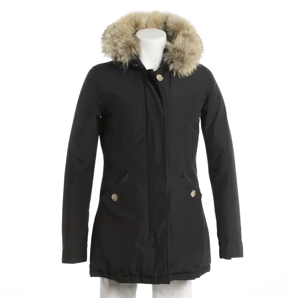 Winter Jacket, in Black, Cotton, Woolrich