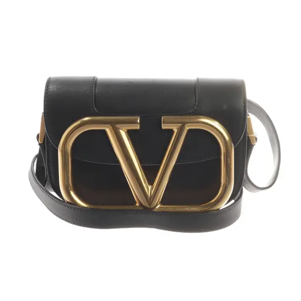 Umhängetasche, in Schwarz, Leder, Valentino