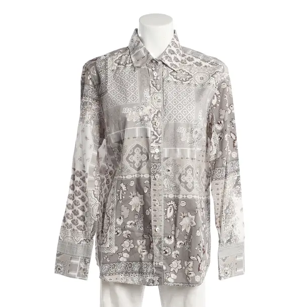 Bluse, in Grau, Baumwolle, Van Laack