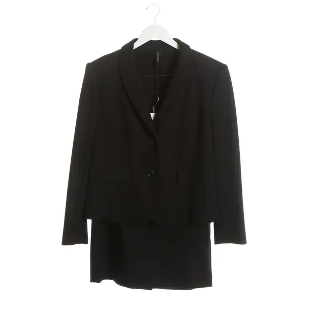 Skirt Suit, in Black, Wool, Marc Cain