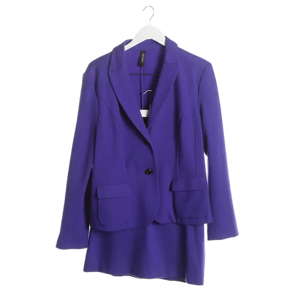 Skirt Suit, in Blue, Wool, Marc Cain