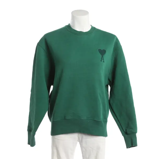 Sweatshirt, in Green, Cotton, Ami Paris