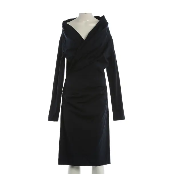 Dress, in Navy, Cotton, Talbot Runhof