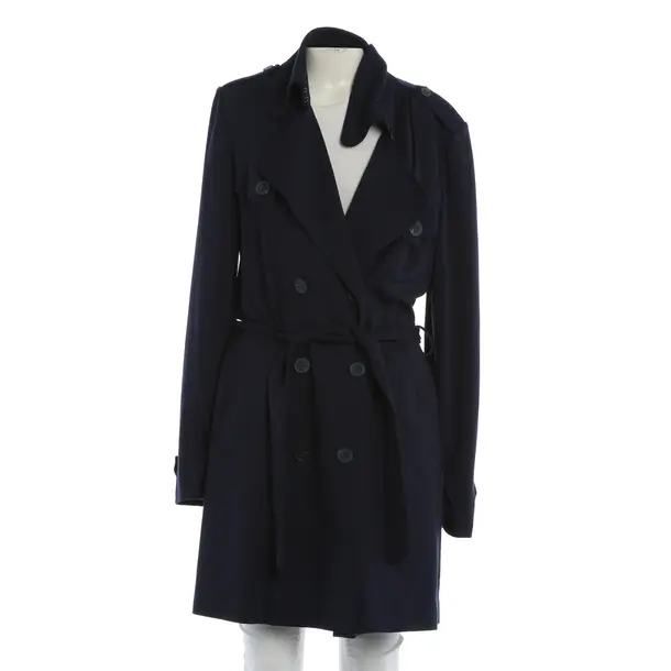 Mid-Season Coat, in Blue, Viscose, Steffen Schraut
