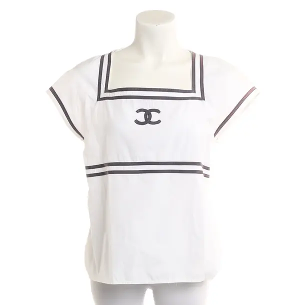 Camicia, in Bianco, Cotone, Chanel
