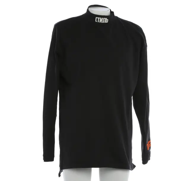 Sweatshirt, in Black, Cotton, Heron Preston