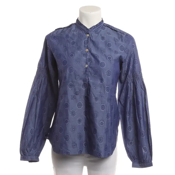 Bluse, in Blau, Baumwolle, Caliban