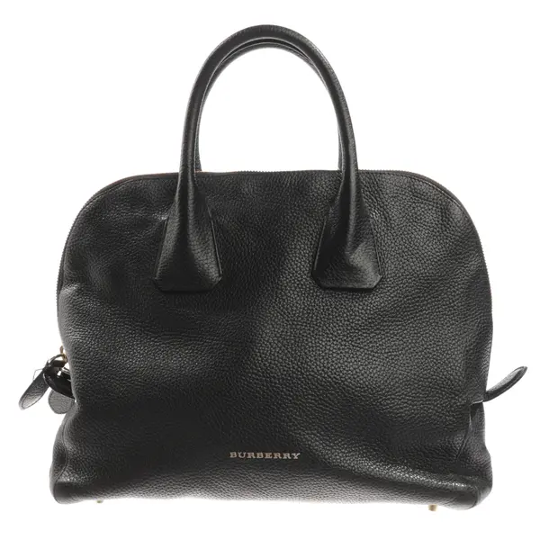 Handbag, in Black, Leather, Burberry