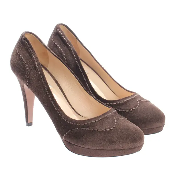 Pumps, in Dunkelbraun, Prada