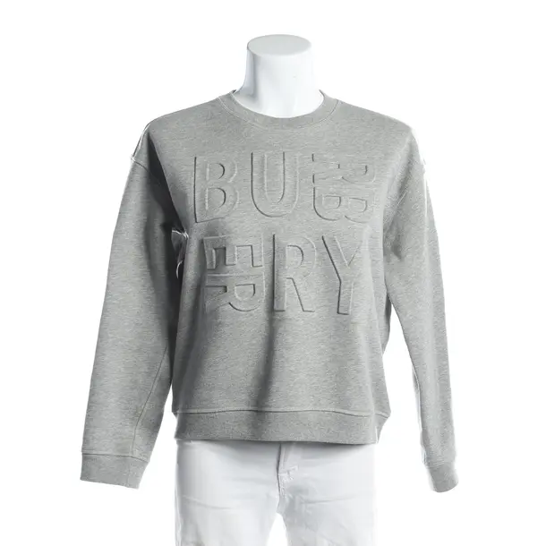Sweatshirt, in Grau, Baumwolle, Burberry