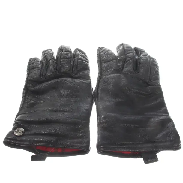 Handschuhe, in Schwarz, Leder, Hugo Boss Orange