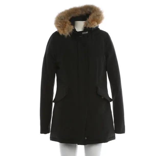 Winter Jacket, in Black, Cotton, Woolrich