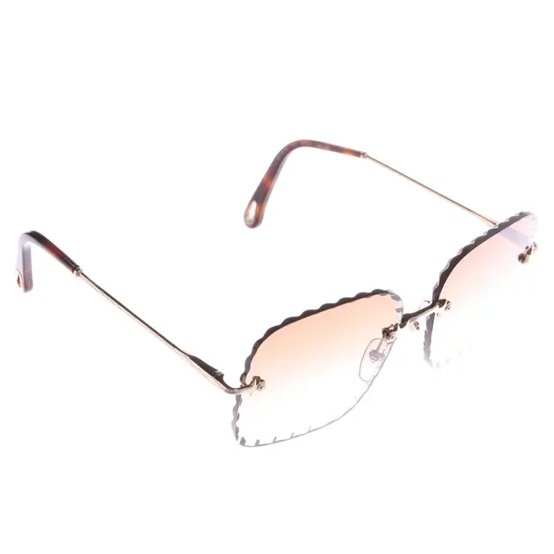 Sonnenbrille, in Gold, Kunststoff / Metall, Chloé