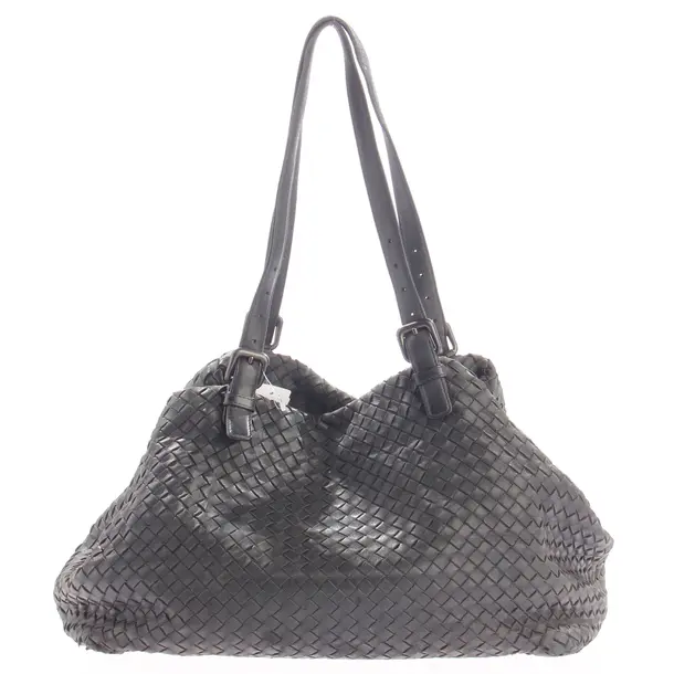 Shopper Bag, in Gray, Leather, Bottega Veneta