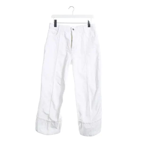 Jeans Straight Fit, in Weiß, Baumwolle, Bottega Veneta