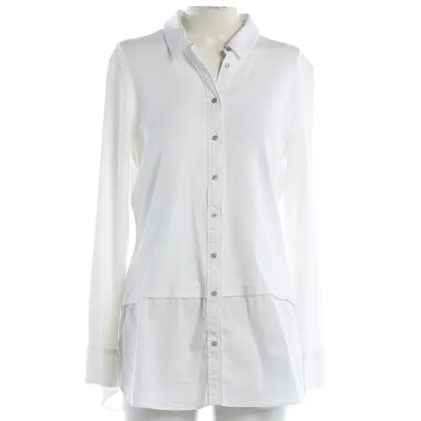 Long Sleeve Shirt, in White, Cotton, Marc Cain Sports