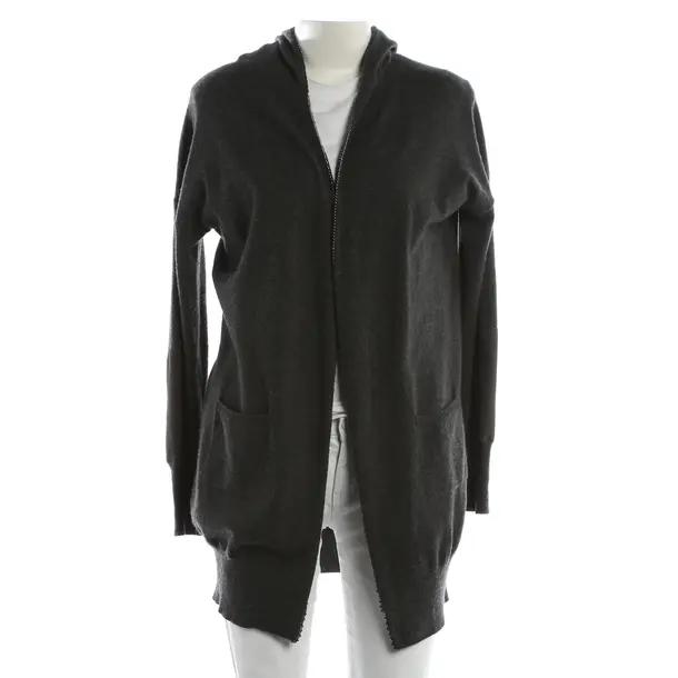 Strickjacke, in Dunkelgrau, Wolle, Fabiana Filippi
