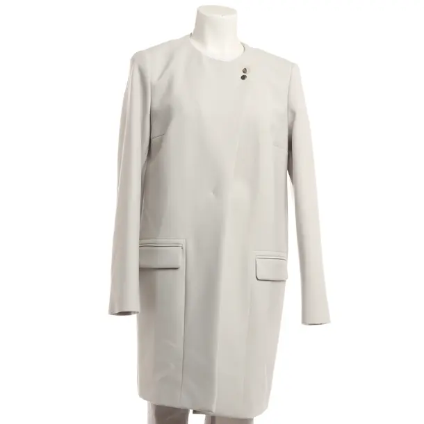 Mid-Season Coat, in Light Gray, Wool, Hugo Boss