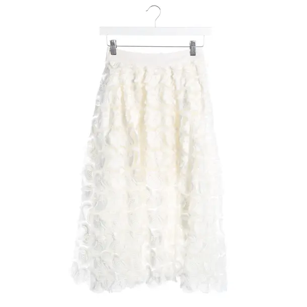 Skirt, in White, Viscose, Maje