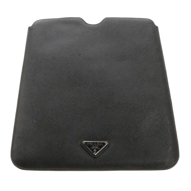 iPad Case, in Black, Leather, Prada