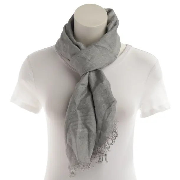 Sciarpa, in Grigio chiaro, Viscosa, Emporio Armani