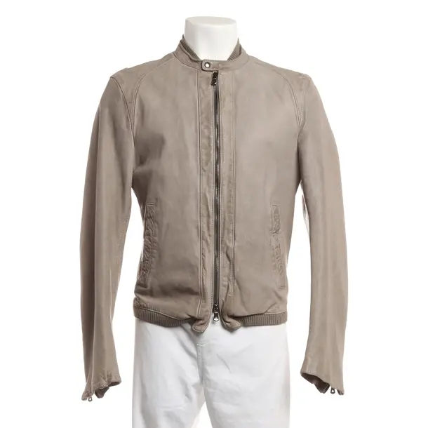 Lederjacke, in Hellgrau, Leder, Dolce & Gabbana