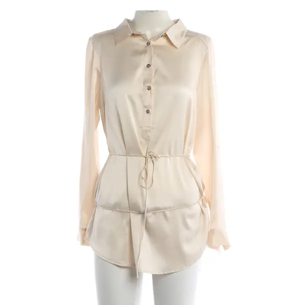 Blouse, in Beige, Silk, Dea Kudibal