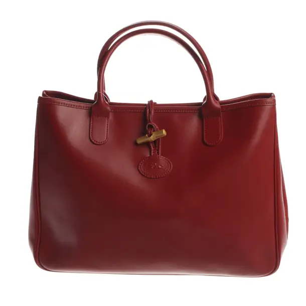 Handbag, in Red, Leather, Longchamp